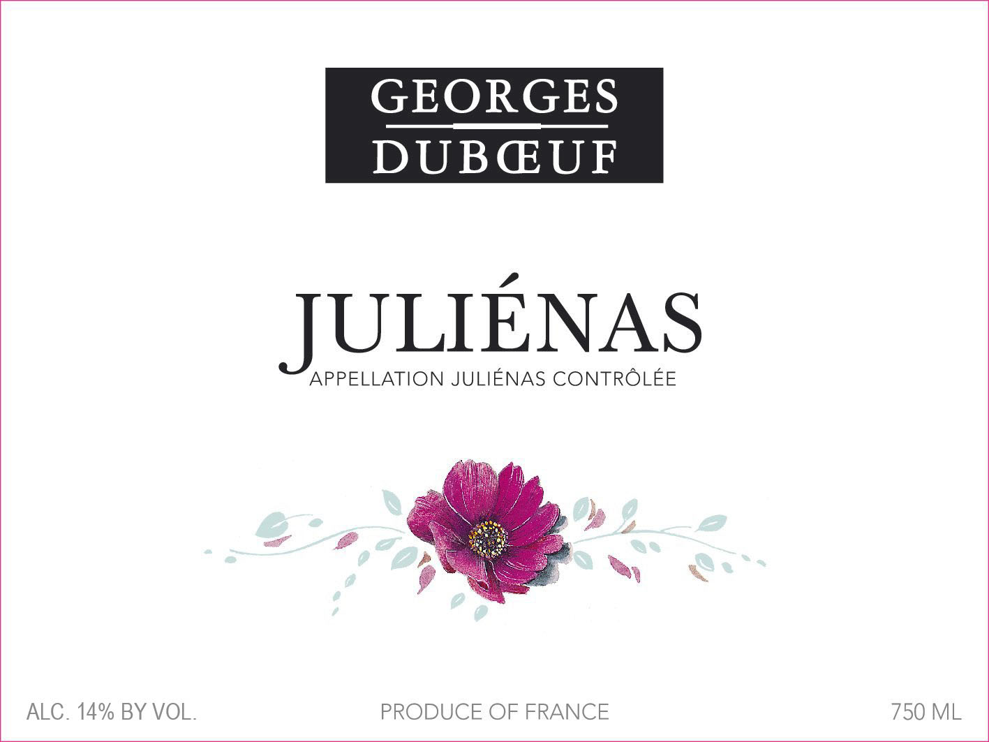 Georges Duboeuf - Flower Series Julienas label