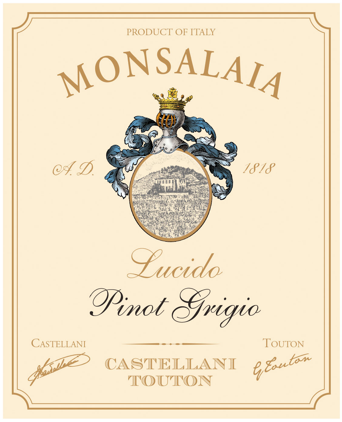 Castellani - Monsalaia Lucido Pinot Grigio label