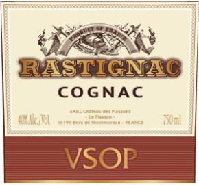 Rastignac -VSOP Cognac label